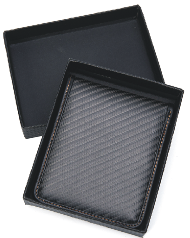 Carbon fiber & genuine leather bifold wallet - CL CARBONLIFE