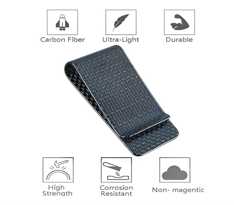 glossy-blue-carbon-fiber-money-clip-features