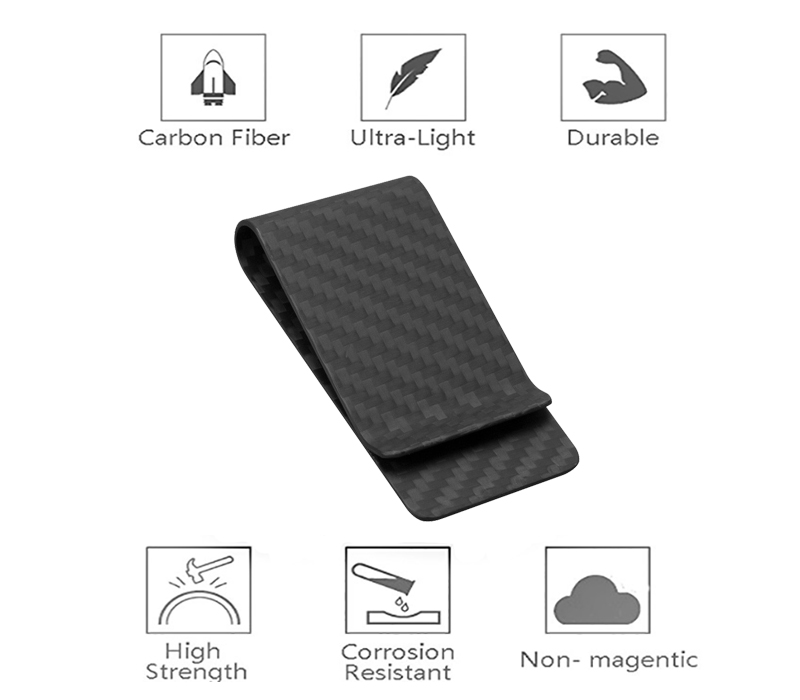 matte-black-carbon-fiber-money-clip-features