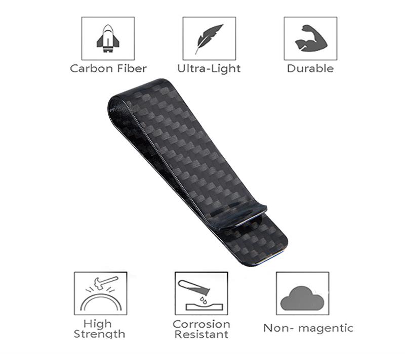 small-size-carbon-fiber-money-clip-features