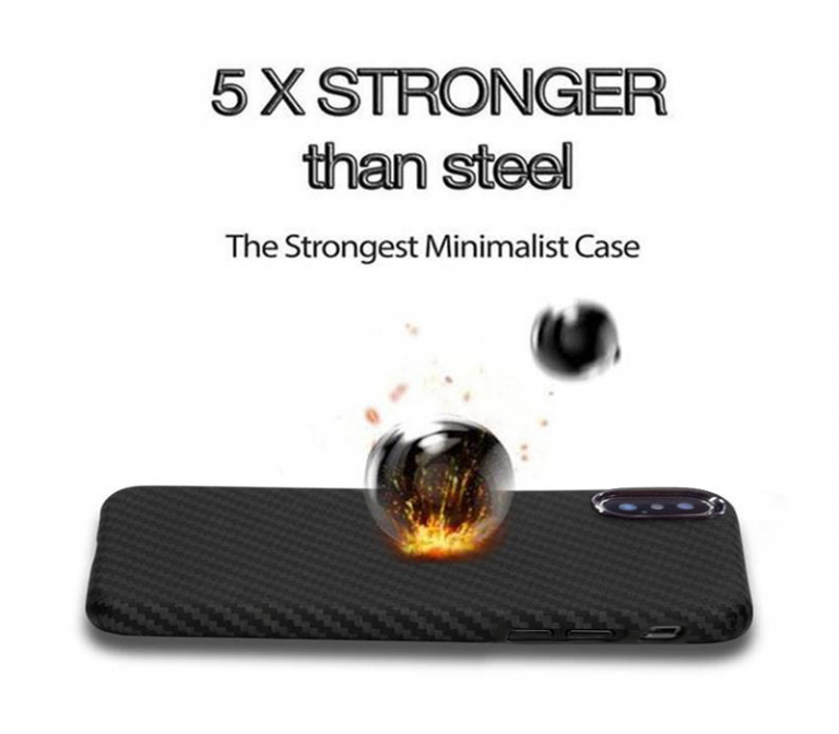 Aramid Case for iPhone X Wireless Charging Lens Protection CL CARBONLIFE